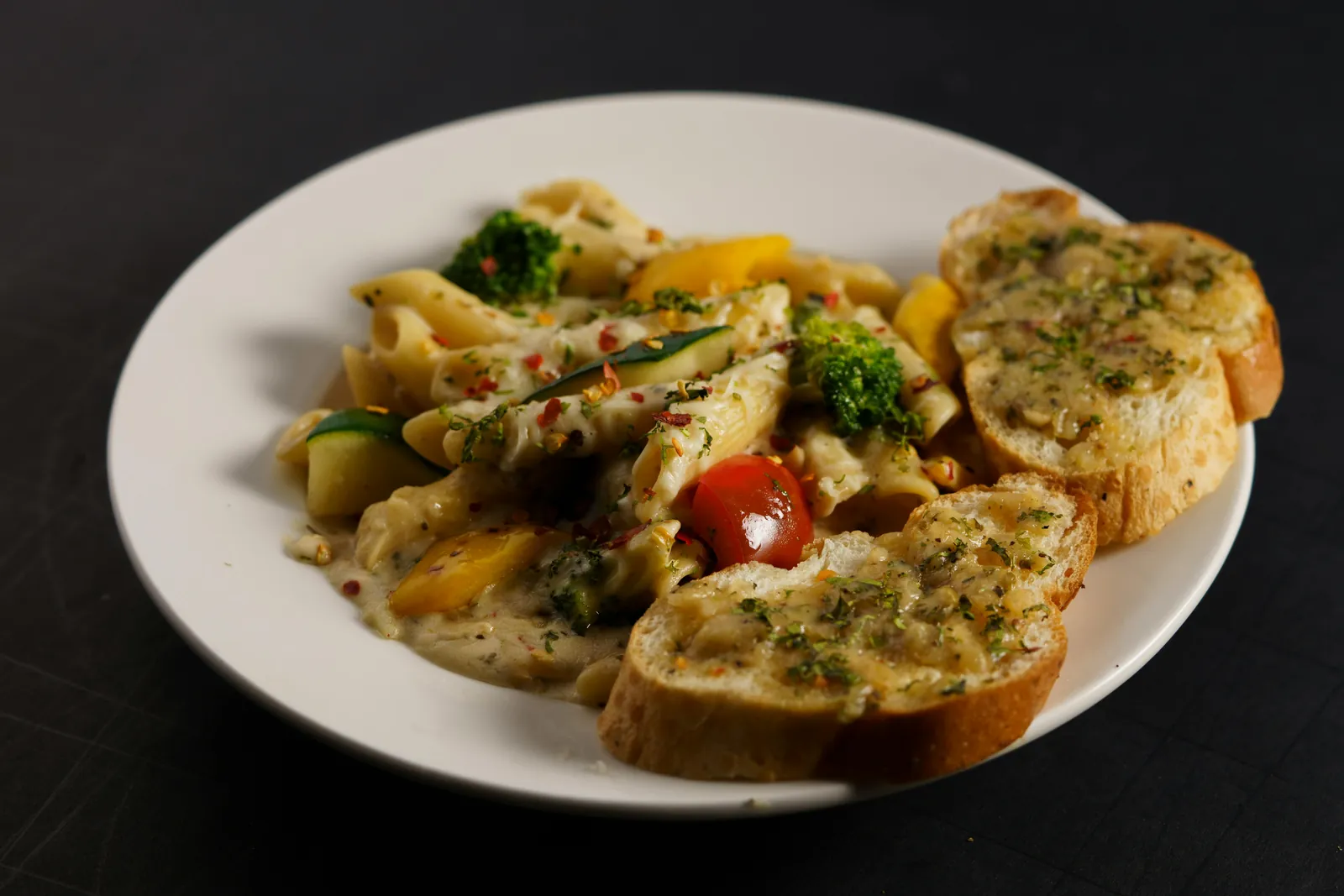 Live pasta station dish plated to order