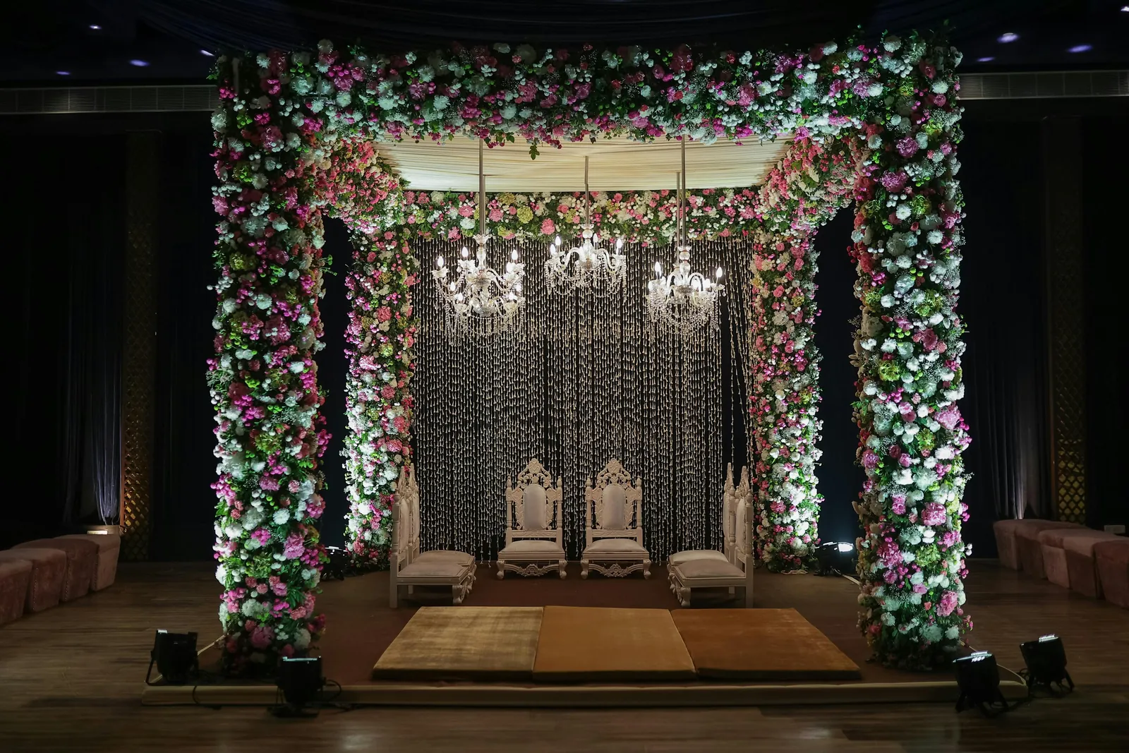 Event venue styled for a celebration