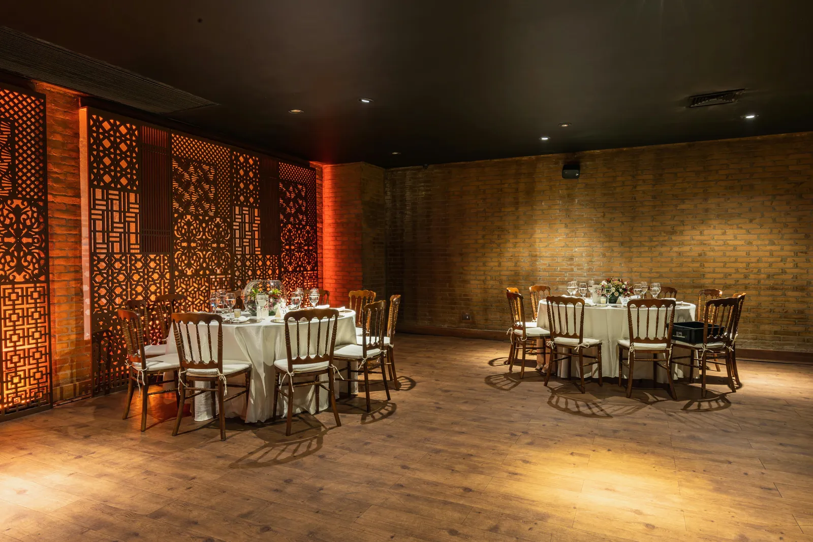 Event venue styled for a celebration