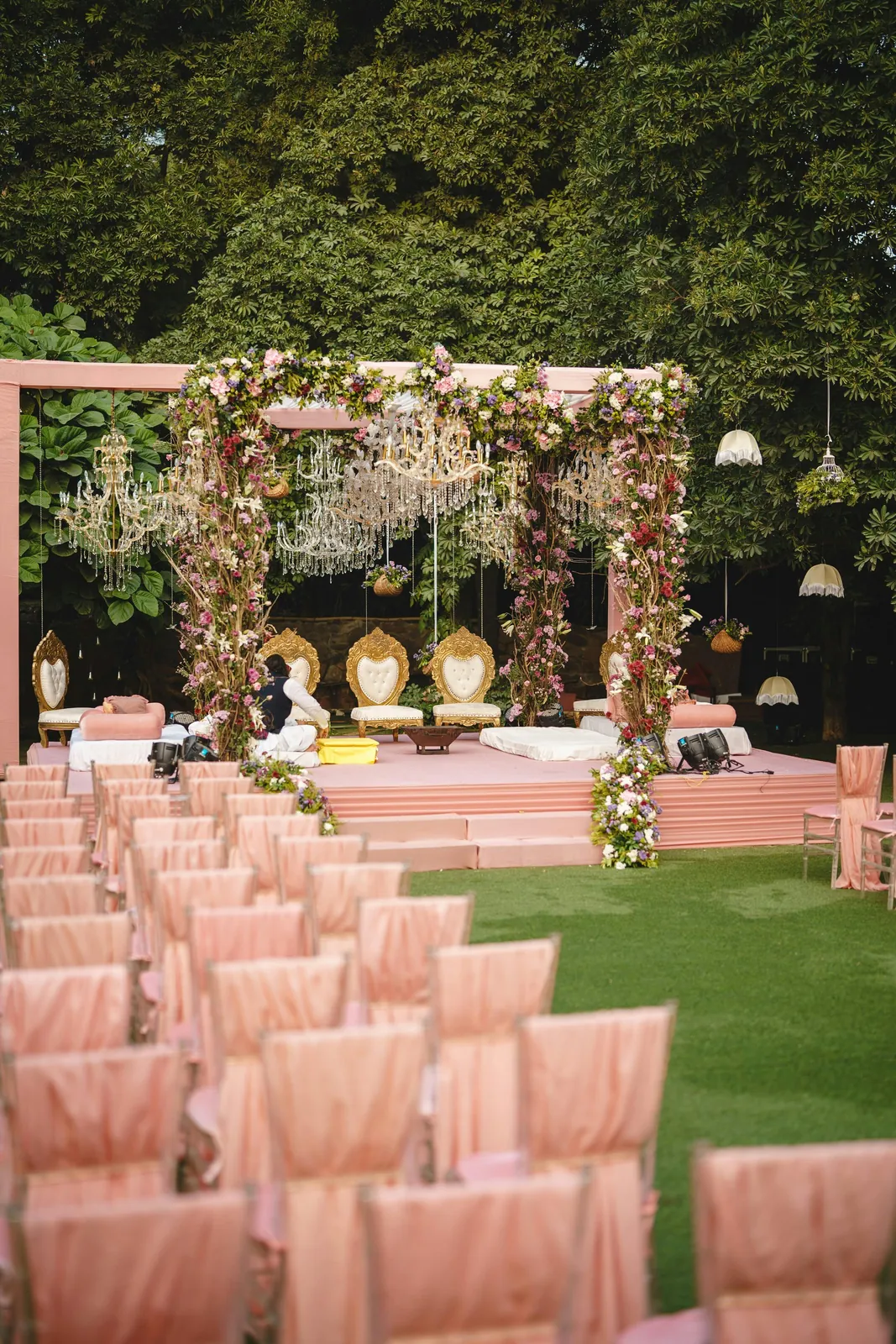 Event venue styled for a celebration