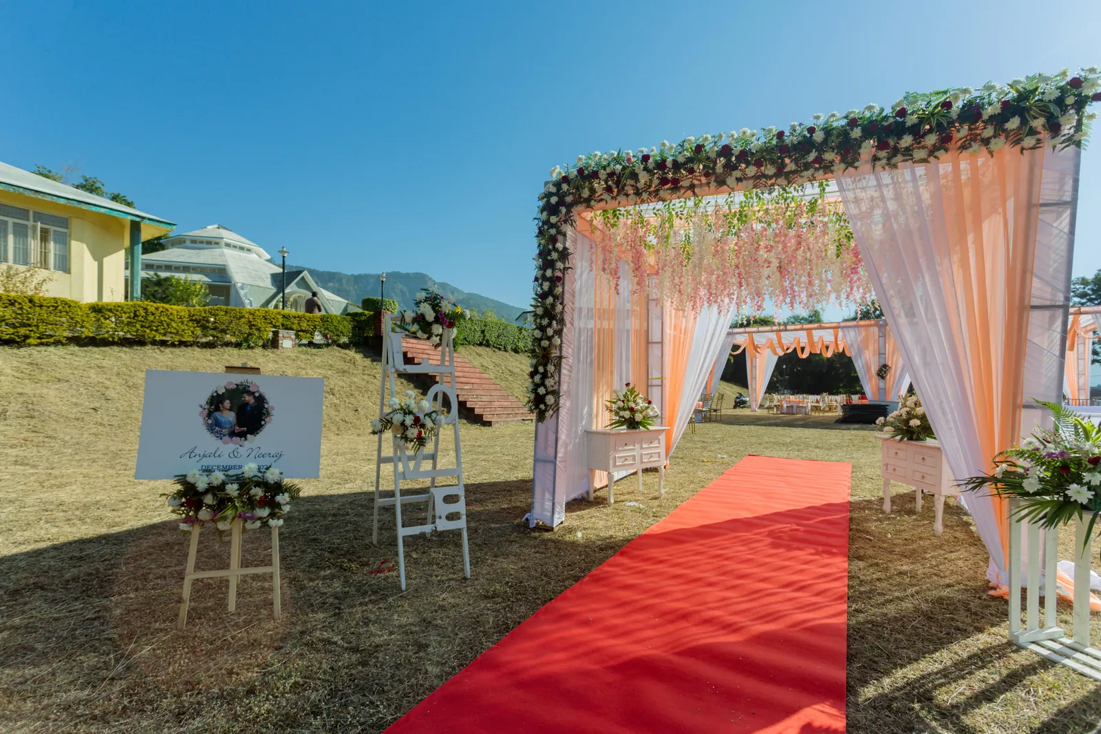 Event venue styled for a celebration
